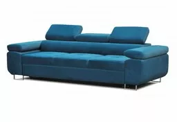 Nowoczesna sofa z regulowanymi zagłówkami i funkcją spania