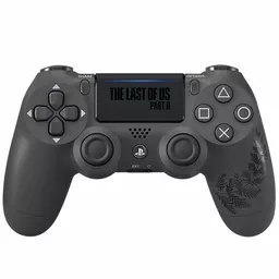 Kontroler PS4 w kolorze czarnym przód The last of us II