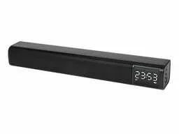 Soundbar z radiem BT620 czarny przód widok na zegar Soundbar z radiem BT620 czarny przód widok na zegar