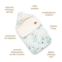 Śpiworek do wózka z tkaniną minky Śpiworek do wózka z tkaniną minky
