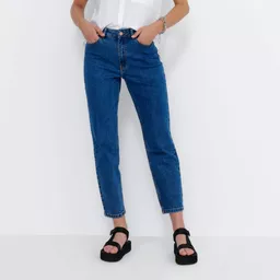 House Jeansy mom slim fit Granatowy House Jeansy mom slim fit Granatowy