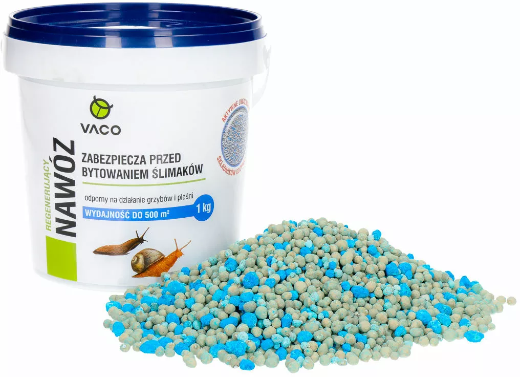 naturalny preparat na slimaki z nawozem vaco granulat 1kg