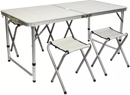 Stół ogrodowy aluminiowy ADSE z krzesłami