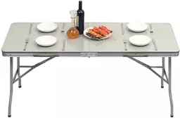 Stół ogrodowy aluminiowy rozkładany WOLTU zbliżenie na ustawienie