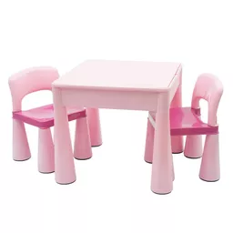  Komplet dla dzieci stolik i krzesełka różowy