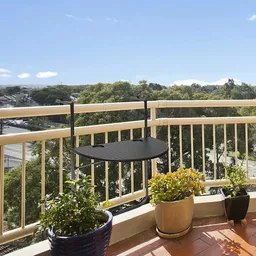 Stolik na balkon Relaxdays zawieszony na poręczy Stolik na balkon Relaxdays zawieszony na poręczy