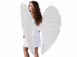 Skrzydła aniołka dla kobiety w kolorze białym