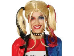 Peruka Harley Quinn dwukolorowa