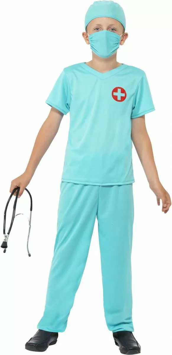 stroj lekarza dla dziecka niebieski