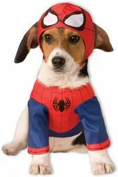 Zabawny strój dla psa w stylu Spidermana