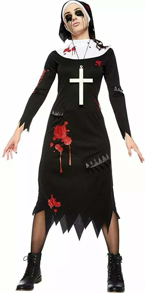 straszna zakonnica zombie kostium