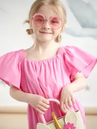 Różowa sukienka baby doll dla dziewczynki Różowa sukienka baby doll dla dziewczynki