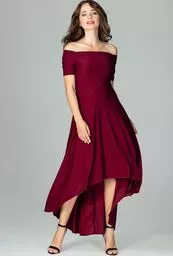 Elegancka bordowa sukienka maxi Elegancka bordowa sukienka maxi