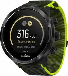 Suunto 9 Baro Lime Wrist HR GPS zegarek sportowy skos