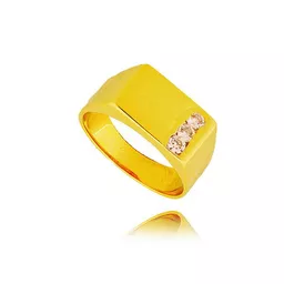 Sygnet ze złota o próbie 585 z diamentami Sygnet ze złota o próbie 585 z diamentami