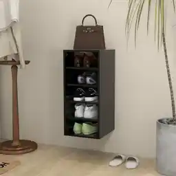 Szafka na buty czarna wisząca Szafka na buty czarna wisząca