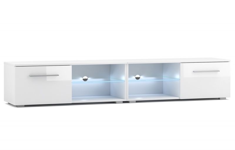 Szafka rtv 200 cm biała Szafka rtv 200 cm biała
