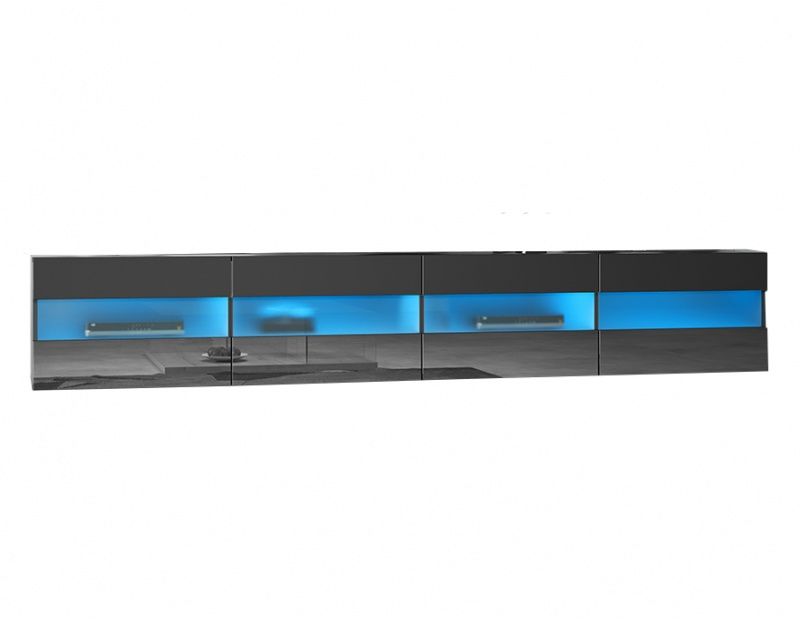 Szafka rtv 200 cm czarna Szafka rtv 200 cm czarna