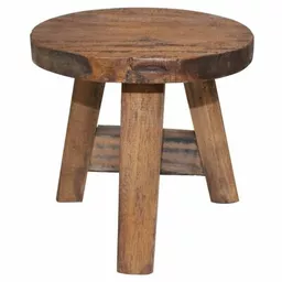 Taboret z litego drewna z odzysku Taboret z litego drewna z odzysku