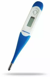 Termometr elektroniczny dotykowy w kolorze biało-niebieskim z ekranem LCD Termometr elektroniczny dotykowy w kolorze biało-niebieskim z ekranem LCD