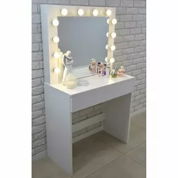 Toaletka z lustrem Velvet led nowoczesna 140 x 40 x 80 cm Toaletka z lustrem Velvet led nowoczesna 140 x 40 x 80 cm