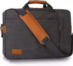 Torba do szkoły Estarer z przegordą na laptopa szaro brązowa Torba do szkoły Estarer z przegordą na laptopa szaro brązowa