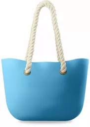 Silikonowa błekitna torba Bag Jelly na zakupy i na plażę