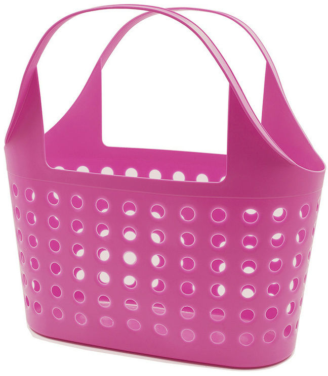 Plastikowa torba na zakupy i plażę Soft 11 l różowy