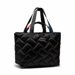 Pikowana torba shopper z kolorowymi akcentami Pikowana torba shopper z kolorowymi akcentami