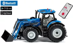 Niebieski pojazd traktor na pilota