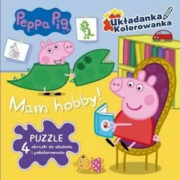Świnka Peppa Układanka Kolorowanka Mam hobby puzzle