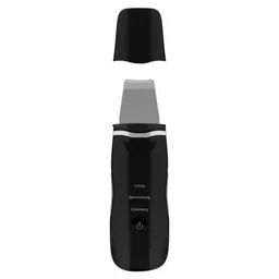 Urządzenie do peelingu kawitacyjnego KK Cosmetic czarny widok na odsłoniętą szpatułkę i procesy pielęgnacyjne do wyboru Urządzenie do peelingu kawitacyjnego KK Cosmetic czarny widok na odsłoniętą szpatułkę i procesy pielęgnacyjne do wyboru