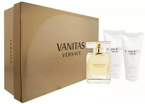 versace vanitas zestaw woda perfumowana spray 50 ml balsam do ciala 50 ml zel pod prysznic 50 ml