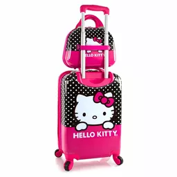 Kuferek podróżny i walizka dla dzieci z Hello Kitty
