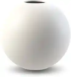 Klasyczny biały wazon w kształcie kuli Klasyczny biały wazon w kształcie kuli