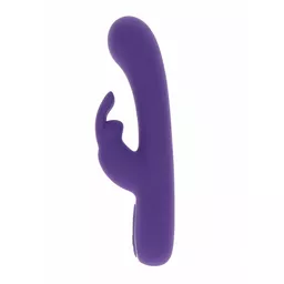Fioletowy wibrator z króliczkiem ToyJoy - bok Fioletowy wibrator z króliczkiem ToyJoy - bok