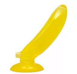 Wibrator z przyssawką Baile w kształcie banana - bok Wibrator z przyssawką Baile w kształcie banana - bok