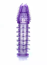 Silikonowa nakładka na penis w kolorze fioletowym