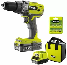 Wiertarko wkrętarka akumulatorowa Ryobi R18PD3 120SA17 50 Nm Aku Li Ion 1 x 2 Ah Wiertarko wkrętarka akumulatorowa Ryobi R18PD3 120SA17 50 Nm Aku Li Ion 1 x 2 Ah
