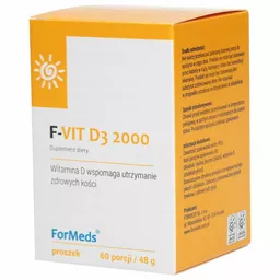 Opakowanie proszku ForMeds F-vit Witamina D3 Opakowanie proszku ForMeds F-vit Witamina D3