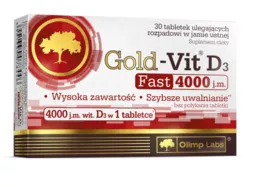Opakowanie tabletek Gold-Vit Witamina D3 Opakowanie tabletek Gold-Vit Witamina D3