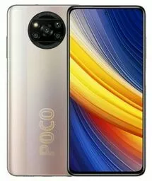 Smartfon Xiaomi POCO X3 PRO brązowy front i tył Smartfon Xiaomi POCO X3 PRO brązowy front i tył