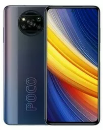 Smartfon Xiaomi POCO X3 PRO czarny front i tył Smartfon Xiaomi POCO X3 PRO czarny front i tył