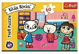 TREFL Puzzle Kicia Kocia z przyjaciółmi 17343 60 elementów TREFL Puzzle Kicia Kocia z przyjaciółmi 17343 60 elementów