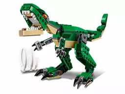 Dinozaur klocki Lego w kolorze zielonym