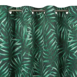 Zielona zasłona liście palmy na przelotkach