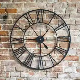 Duży metalowy zegar ścienny RETRO loft Duży metalowy zegar ścienny RETRO loft