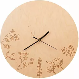 Zegar ścienny drewniany wiszący okrągły na ścianę 34 cm
