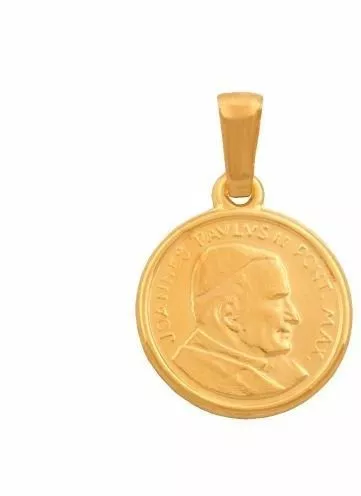 zloty medalik z janem pawlem ii