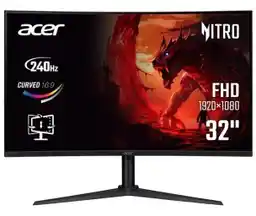 Acer Nitro XZ320QW0bmiiphx 31,5 Full HD VA 240Hz 1ms VRB Zakrzywiony Gamingowy Monitor LED